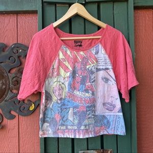 Marvel Comics Crop Top Spider-Man
